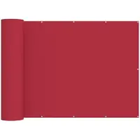 vidaXL Balkon Privacy Scherm 150 x 1000 cm Stof met PU-coating Rood