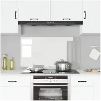 vidaXL Keukenachterwand Doorzichtig 120 x 60 cm gehard glas