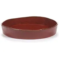 Serax Diep Bord La Mère Tableware By Marie Michielssen Venetian Red M 23 cm