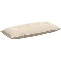 vidaXL Rugkussen Beige 120 x 50 cm Microvezel Stof