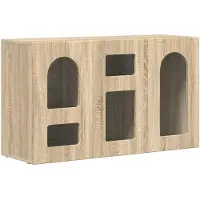 vidaXL Dressoir ELST Sonoma Eik 100 x 35 x 59 cm Bewerkt hout