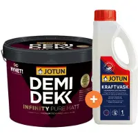 Jotun Demidekk Infinity Pure Mat | Dekkende Houtverf Buiten 3 LTR - Wit