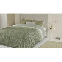 Beddinghouse Dekbedovertrek Riven Groen Katoen-140 x 200 / 220 cm | 1-Persoons
