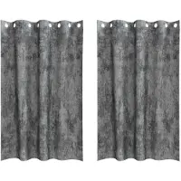 vidaXL Velvet Gordijnen 2 st Grijs 175 x 140 cm Fluweel
