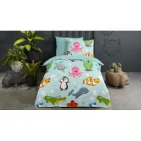 Good Morning Kinder Dekbedovertrek Katoen Seaworld - multi 140x200/220cm