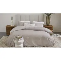 Rivièra Maison Dekbedovertrek Twisted - Zand 240x200/220 cm