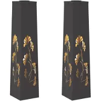 vidaXL Zonne LED Pad Licht 2 st Warmwit 18 x 18 x 80 cm