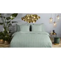 Descanso Dekbedovertrek Katoen Satijn Hotel Sevilla - sage green 240x200/220cm