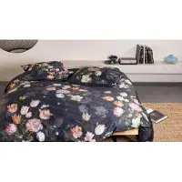 Essenza Dekbedovertrek Tulip Bloom Nightblue Satijn-140 x 200 / 220 cm | 1-Persoons