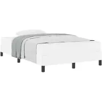 vidaXL Bedframe met matras Zuiver Wit 120 x 190 cm Stof