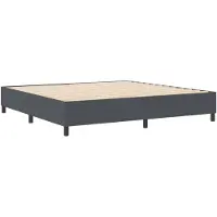 vidaXL Platformbedframe Donkergrijs 200 x 200 cm Corduroy stof