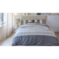 Beddinghouse Jorren dekbedovertrek - Lits-Jumeaux XL - 260x200/220 - Blauw Grijs