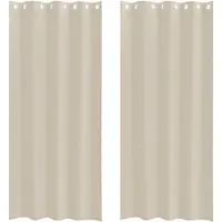 vidaXL Voile Gordijn 2 st Zand 245 x 140 cm Polyester