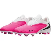 Nike Phantom 6 Low Club Gras / Kunstgras Voetbalschoenen (MG) Wit Felroze Zwart