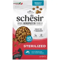 Schesir 6x Monoproteïne Promo Kattenvoer Droog Sterilized Vis 1,5 Kg