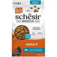 Schesir 8x Monoproteïne Promo Kattenvoer Droog Vis 400 gr