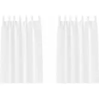 vidaXL Blackout Gordijnen met Ringen 2 st Zuiver Wit 175 x 140 cm