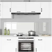vidaXL Keukenachterwand 2 pcs Doorzichtig 90 x 50 cm gehard glas