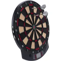 Engelhart Elektronisch Dartboard – Inclusief 6 Softtip Pijlen & 26 Spellen (185 Variaties) – LCD Scoreweergave, Geluids- en Muziekeffecten – Tot 8 Spelers – Longfield
