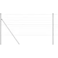 vidaXL Grondankers, gelast hekwerk, 25 x 1 meter, verzinkt staal