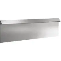 vidaXL Slakkenhekje 100 x 3,5 x 25 cm Roestvrij staal Zilver