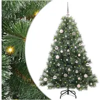 vidaXL Kunstkerstboom met 150 LED met standaard Groen 150 cm PE en PVC
