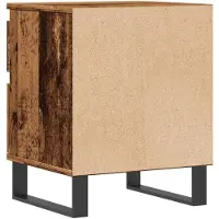 vidaXL Nachtkastje 40x35x50 cm bewerkt hout oud houtkleurig