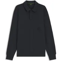 BOSS Relaxed-fit polosweatshirt van badstof Maat XXXL