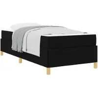 vidaXL Bedframe Zwart 90 x 200 cm Stof
