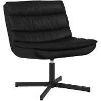 vidaXL Draaistoel Zwart 63 x 75 x 76 cm Kunstleer