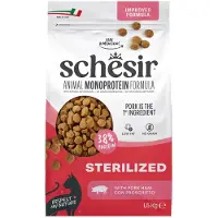 Schesir 8x Monoproteïne Promo Kattenvoer Droog Sterilized Ham 400 gr