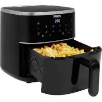Princess Digitale Airfryer 182238 - 4 liter - PFAS vrij - Groot - Heteluchtfriteuse - Zwart - Digital Touchscreen - 8 Automatische Programma's - Inclusief in hoogte verstelbaar Grillrack