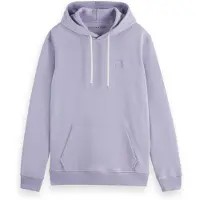 Scotch & Soda Regular-fit Logo Badge Hoodie Languid Lavender Maat: M | Hoodies Outlet | Heren