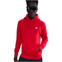 Nike Club fleecehoodie voor heren - Rood | Maat