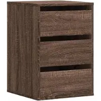 vidaXL Ladekast 40x41x58 cm bewerkt hout bruin eikenkleurig