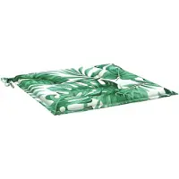 vidaXL Stoelkussens 4 st Bladpatroon 50 x 50 x 4 cm Oxford Stof