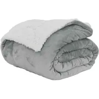 vidaXL plaid Grijs 150 x 200 cm 1.64 kg Fleece
