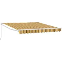 vidaXL Uitschuifbare luifel Meerkleurig 350 x 250 cm