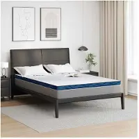vidaXL Matras Topper Wit 140 x 190 cm Jacquard stof