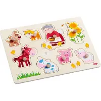 HABA Sales Gmbh & Co.KG Vormenpuzzel Oma Linda’s Dieren 8 Stukjes