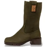 Art Dames Leren Laarzen 1286 Varsovia groengeel bruin (38), 3 tot 5 cm, Nubuck, Ritssluiting, Casual 112861222003_0G3