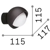 Ideal Lux BLOOM AP1 D12, Wandlamp,