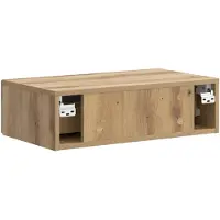 vidaXL Wandgemonteerde Zijtafel 59 x 34,5 x 17 cm Bewerkt hout