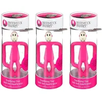 Matchstick Monkey Bijtring Roze 3x1 St Overige