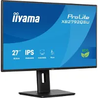 Iiyama ProLite XB2792QSU-B1 - LED-monitor - 27" - 2560 x 1440 QHD @ 120 Hz - IPS - 350 cd/m² - 1500:1 - 3 ms - HDMI, DisplayPort - luidsprekers - zwart, mat