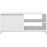 vidaXL Salontafel, wit, 102x50x45 cm, houtvezel