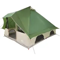 vidaXL Tipi Tent 8-persoons Groen taft