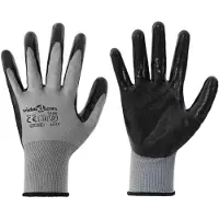 vidaXL Werkhandschoenen 24 pcs Grijs en Zwart 10 / xl Polyester