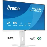 Iiyama XB2797QSU-W1 ProLite Monitor 27" IPS QHD 75Hz 350cd 1000:1 2xHDMI DP USB HUB wit