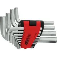 Ks Tools 151.4600 Inbus Haakse schroevendraaierset 1/16 inch, 5/64 inch, 3/32 inch, 1/8 inch, 5/32 inch, 3/16 inch, 7/32 inch, 1/4 inch, 5/16 inch, 3/8 inch,